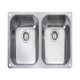 Rectangle Atl.Classic UB3535 2.0B Sink UH Stainless Steel