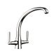 Rectangle Aquavibe TVB1CM D.Lvr Tap Brs Chrome