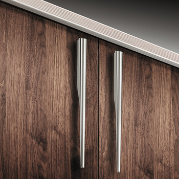 Libra Pull Handle Zinc Alloy Polished Chrome 32mm Fixing Centres - view 3