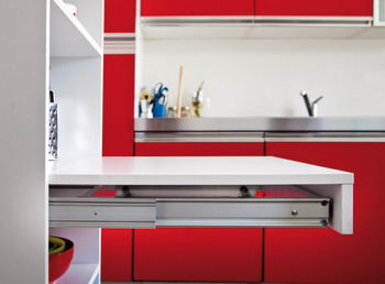 OPLA PO WithT w Shelf 40kg 1200mm Steel/Anodised - view 4