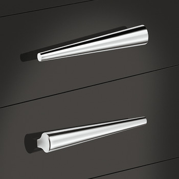 Libra Pull Handle Zinc Alloy Polished Chrome 32mm Fixing Centres - view 5