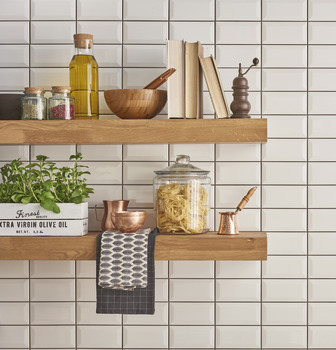 Wood Shelf 900x200x40mm Rustic Oak - view 2