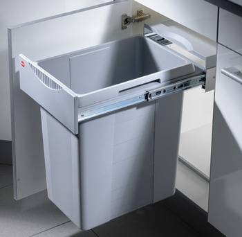 Pull Out Waste Bin 40 Litres Hailo Easy-Cargo Installation behind hinged doors For cabinet width min. 400 mm