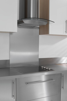 Splashback Brushed Stainless Steel 0.9 mm Thick 750 x 600 mm