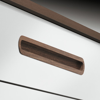 Halkin Inset Handle Unfin Oak 210x40x17mm - view 2
