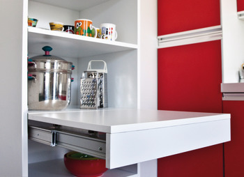 OPLA PO WithT w Shelf 40kg 1200mm Steel/Anodised - view 3