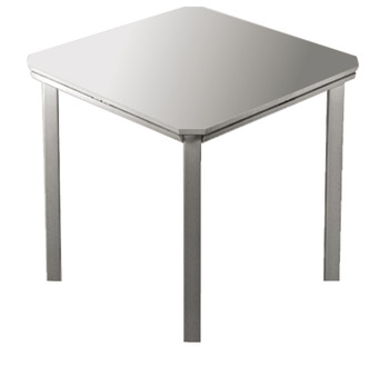 Drop Leaf Table Fitting TKB for Extending Tables Silver anodised aluminium - view 2