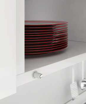 Push Door Catch Concealed or Surface Mounted Short Version with Magnet K Push Tech Anthracite - view 2