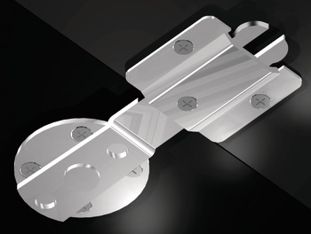 Table Connector for Connecting Separate Table Tops Steel For connecting tables table tops chairs beds etc. Galvanized - view 3