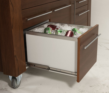 Ball Bearing Drawer Runners Full Extension Load Capacity 100-160 kg Accuride 5321 High grade stainless steel with hold-in feature Installed length 450 mm load capacity 150 kg - view 3