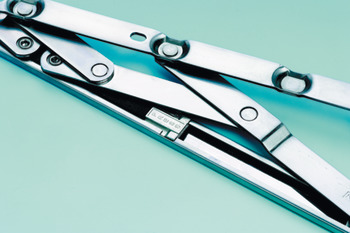 Friction Hinge Restrictor for Side or Top Hung Windows Stainless Steel or Brass For side hung windows length 305 mm (12") max. vent weight 22 kg opening angle 60° - view 2