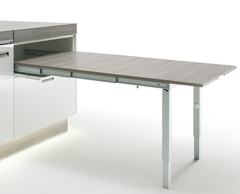 Pull-out table and folding fitting with folding table leg PARTY for standard cabinet width 600 mm - view 3
