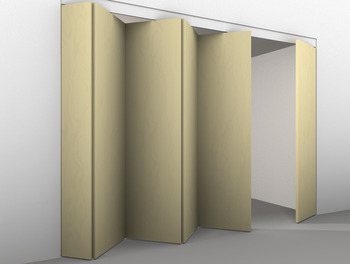 Fitting Set for Folding Interior Doors Hawa-Centerfold 80/H Top hung system Set 2 - Additional set without guide - view 2