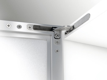 Concealed Hinge 105° Full Overlay Mounting Tiomos H AL For aluminium framed doors Nickel plated