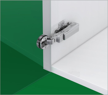 Glass Door Hinge 95° Full Overlay Mounting Click on Arm Grass Tiomos Suitable for 4-6 mm glass Without soft close screw fixing cup