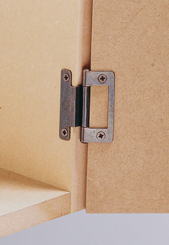 Flush Hinge Cranked for 15-19 mm Door Thickness Steel Ideal for caravans and mobile homes Bright zinc plated