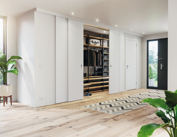 Fitting Set Add On System for Sliding Interior Doors Hawa-Telescopic 40/4 Top hung system For 4 doors
