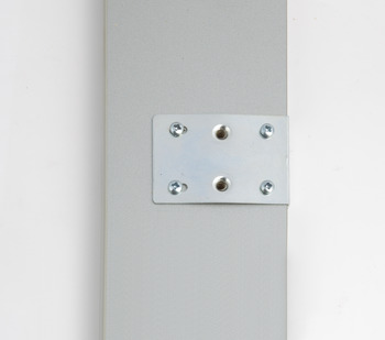 Cabinet Repair Plates for Mounting Hinge Plates with Pre-Mounted Euro Screws Bright zinc plated - view 3