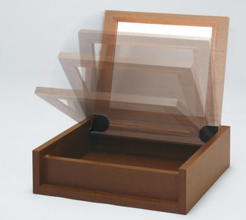 Chest Lid Hinge for Medium Sized Lids Opening angle 105° White - view 2