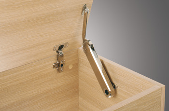 Blanket Box Lid Stay for Wooden Lids Maxi Up 3675 Approx. 75° opening angle Model H black - view 2