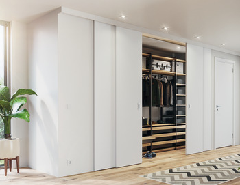 Fitting Set Add On System for Sliding Interior Doors Hawa-Telescopic 40/4 Top hung system For 4 doors - view 3