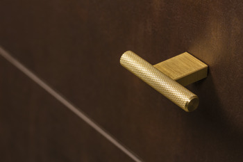 Graf 2 T Knob Aluminium Dk Bru Brs D10x60x33mm - view 4
