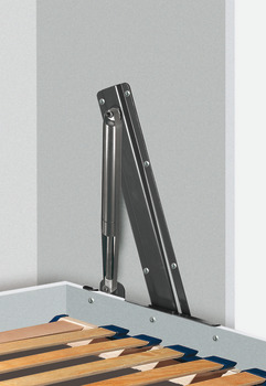 Bed Fitting Set  for End Mounting Beds Foldaway Bed Fittings Steel Anthracite (RAL 9011) - view 2