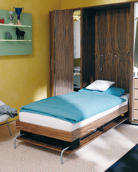 Bed Fitting Set  for End Mounting Beds Foldaway Bed Fittings Steel Anthracite (RAL 9011) - view 4