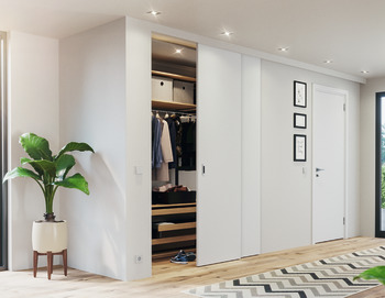 Fitting Set Add-On System for Sliding Interior Doors Hawa-Telescopic 80/2 Top hung system For 2 doors - view 3