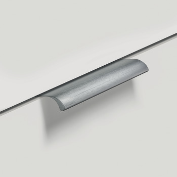 Ona Profile Handle Aluminium Bru Black 32mm Fixing Centres - view 3