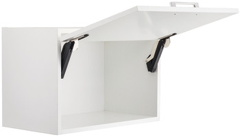 Single Door Flap Fitting Complete Set Free Space 1.11 90° or 107° opening angle Model B anthracite - view 3