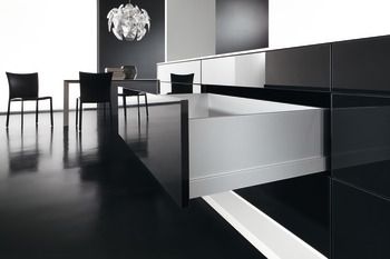 Assembled Drawer 186 mm High for Cabinet Width 300-1000 mm Nova Pro Scala For cabinet width 900 mm silver - view 2
