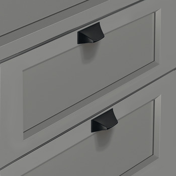 Augusta Cup Handle Zinc Alloy Polished Nickel 96mm Fixing Centres - view 2