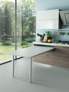Pull-out table and folding fitting with folding table leg PARTY for standard cabinet width 600 mm - view 5