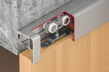 Fitting Set for Sliding Interior Doors Slido D-Line11 Top hung system Slido D-Line11 120-P with soft close