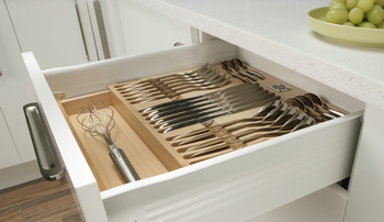 MX Mtl Drawer Sides Sgl 20kg 150/450mm Wht - view 2
