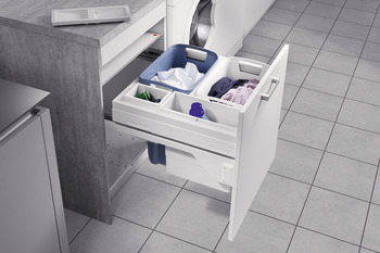 Laundry-Carrier Hailo Built-in depth 528 mm For cabinet width 600 mm 2 x 33 1 x 12 1 x 2.5 litres - view 2