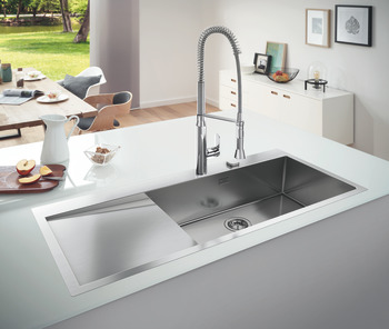 Sink GROHE K1000 single bowl Drainer Left - view 3