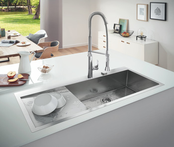 Sink GROHE K1000 single bowl Drainer Left - view 4
