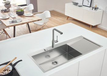 Sink GROHE K1000 single bowl Drainer Right - view 3