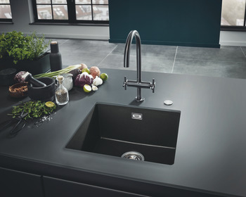 Sink Single Bowl GROHE K700 Stainless steel model 31 588 SD0 - view 3