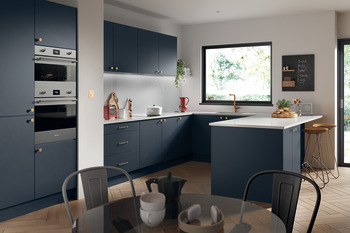 Slab Door Matt Midnight Blue Aspekt Skye Drawerline door 570 x 446 mm - view 2
