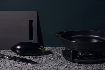 Splashback Elements Aluminium Matt Alusplash Matt Iceberg white/Lava stone - 800 x 600 mm - view 4