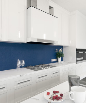 Splashback Elements Aluminium Matt Alusplash Matt Frosted flora/Midnight moon - 800 x 900 mm - view 3