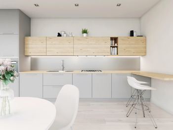 Splashback Elements Aluminium Matt Alusplash Matt Green mist/Smoked ember - 800 x 600 mm - view 4