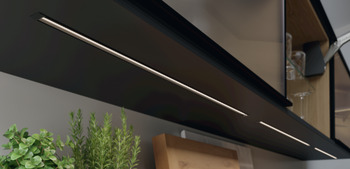 Aluminium Profile for Recess Mounting Loox5 LED Flexible Strip Lights 1106 Length 3000 mm depth 16.9 mm diffuser width 11 mm Black - view 3