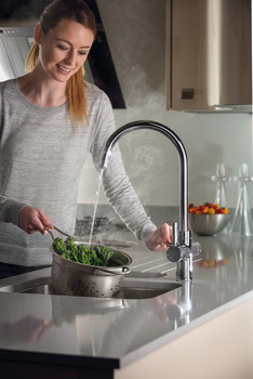 3-in-1 Filter Tap 2.1 litres C-spout Pronteau ProStream PT1101 - Polished chrome - view 5