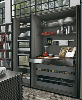 OPLA PO WithT w Shelf 40kg 1200mm Steel/Anodised - view 2