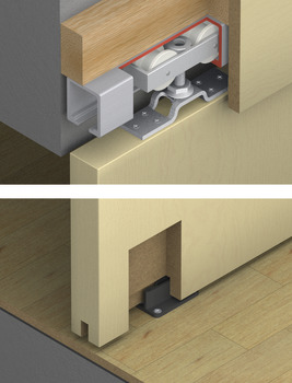 Fitting Set for Sliding Interior Doors Hawa-Junior 120/A Top hung system For 1 door - view 2