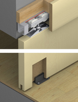 Fitting Set for Sliding Interior Doors Hawa-Junior 80/Z Top hung system For 1 door without SoftMove 80 - view 2